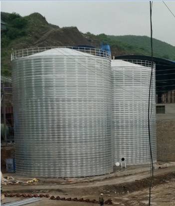 宜春粮食钢板仓的安装全过程不用热焊接